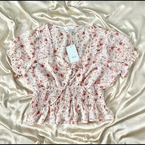 floral sunday sweetheart top